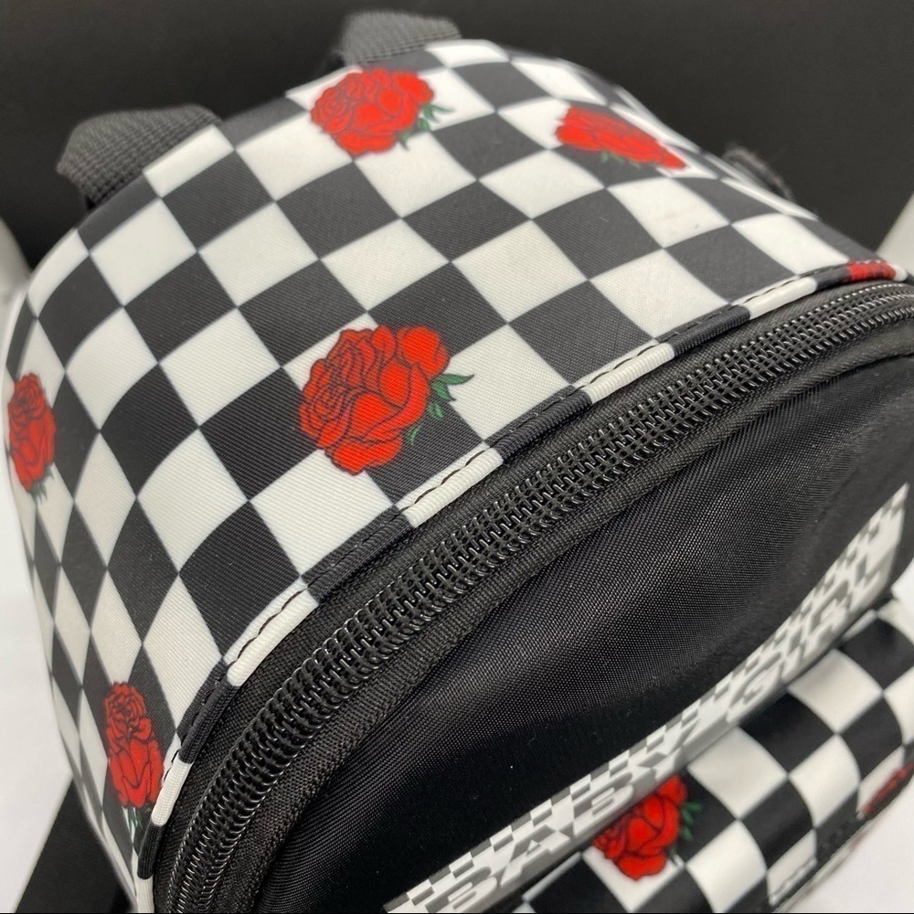 Like Dreams Baby Girl Checkered Roses Mini Backpack - Picture 5 of 6